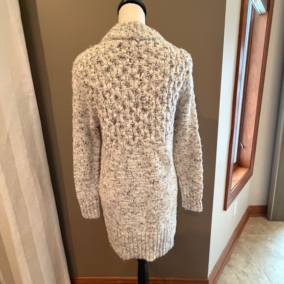 American Eagle Women's Oatmeal Chunk Knit Sweater Dress, Size Large - Picture 3 of 15